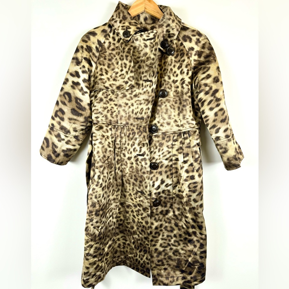 High end thick animal print winter coat